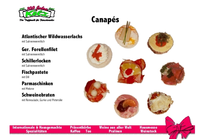 Kelz-Delikatessen Eichstaett - Partyservice Broschuere Seite9