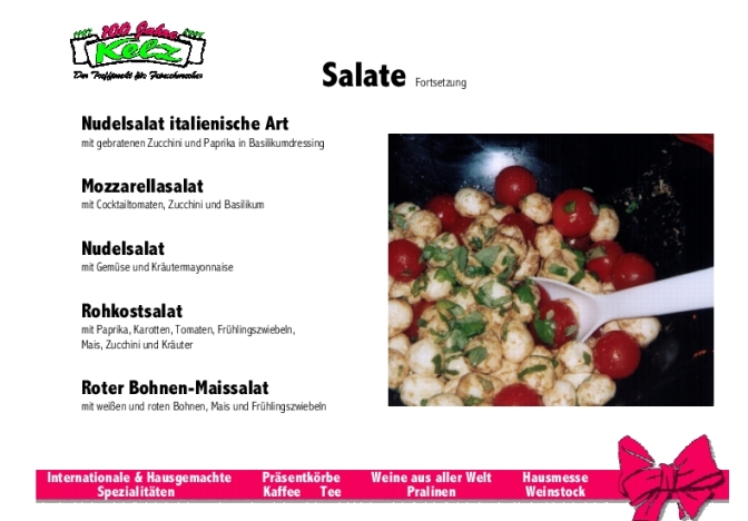 Kelz-Delikatessen Eichstaett - Partyservice Broschuere Seite21