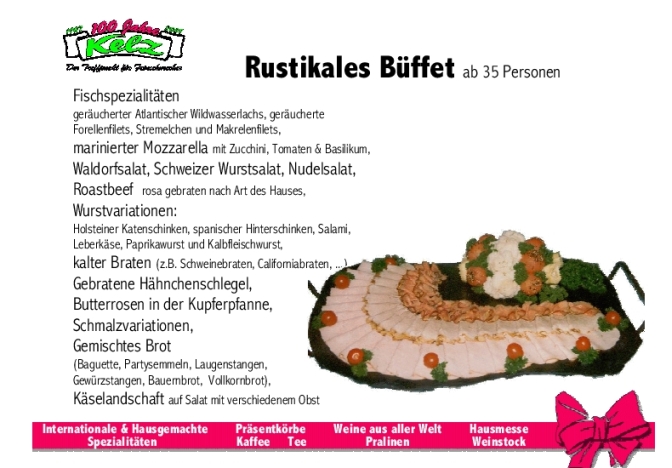 Kelz-Delikatessen Eichstaett - Partyservice Broschuere Seite37