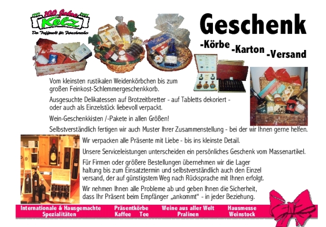 Kelz-Delikatessen Eichstaett - Partyservice Broschuere Seite49